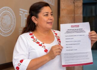 Belinda Iturbide realiza registro para la Coordinación Distrital Federal