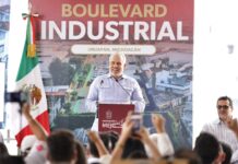 Con inversión 100% estatal, entrega Bedolla renovado el Boulevard Industrial en Uruapan