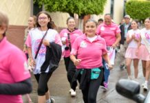 Puruándiro se une en solidaridad durante la 12.ª Carrera Rosa