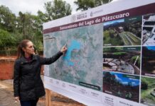 Sheinbaum supervisa rehabilitación de plantas de tratamiento del Lago de Pátzcuaro